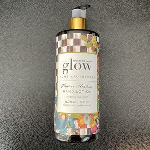 NWT Mackenzie Childs Glow Home Apothecary Flower Market Hand Lotion 16.9 fl oz.